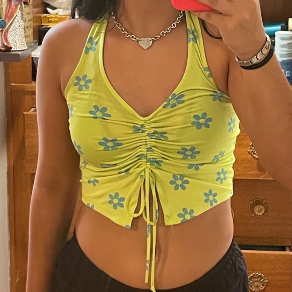Green cropped halter - Picture 4 of 5